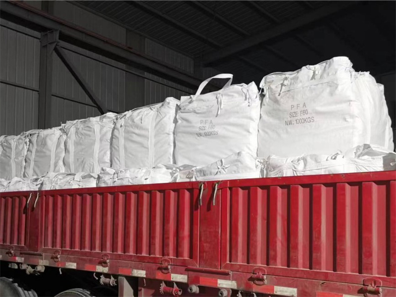 26tons PFA on truck deliver to Tianjin port